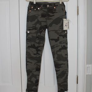True Religion Camo Cargo Skinny Jeans